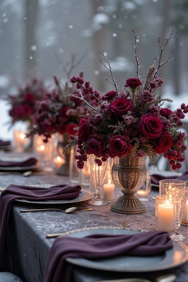 elegant winter wedding palette