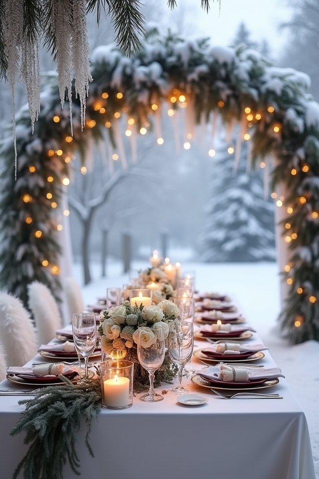elegant winter wonderland decor