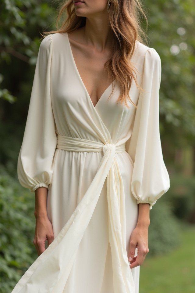 elegant wrap dress allure