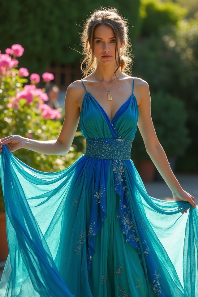 elegant wrap dress hues