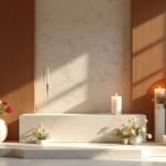 elegant yet minimalist altars