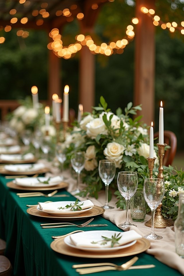 emerald elegance champagne romance