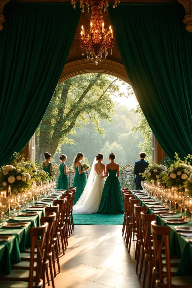 emerald elegance golden luxury