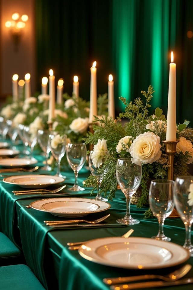emerald green wedding elegance