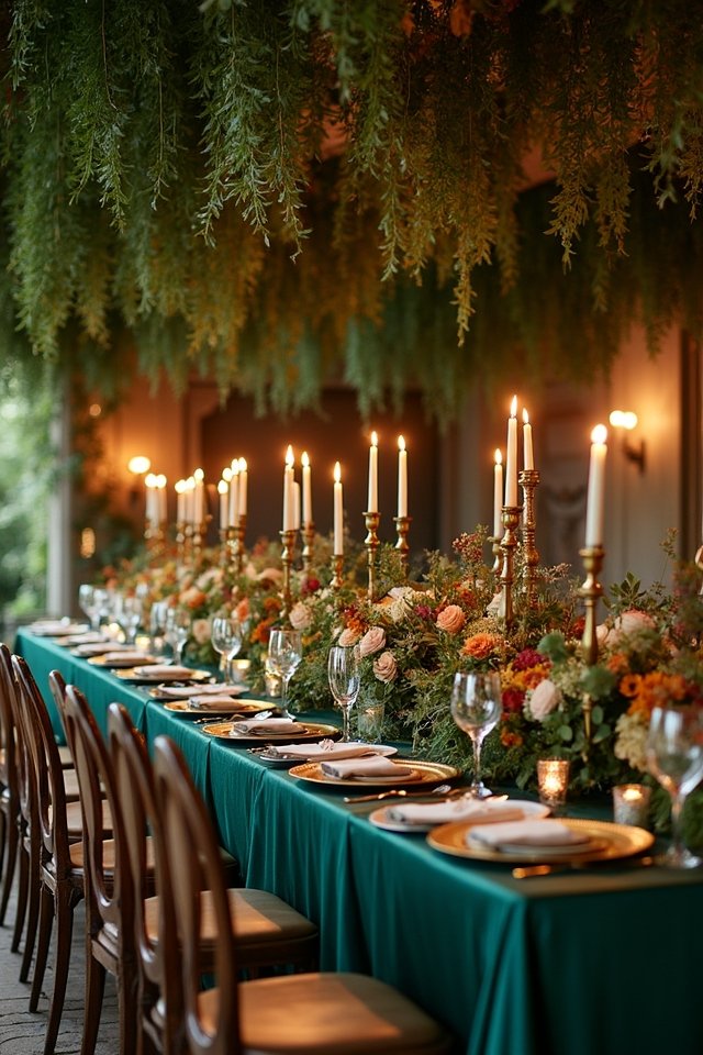 emerald green wedding elegance