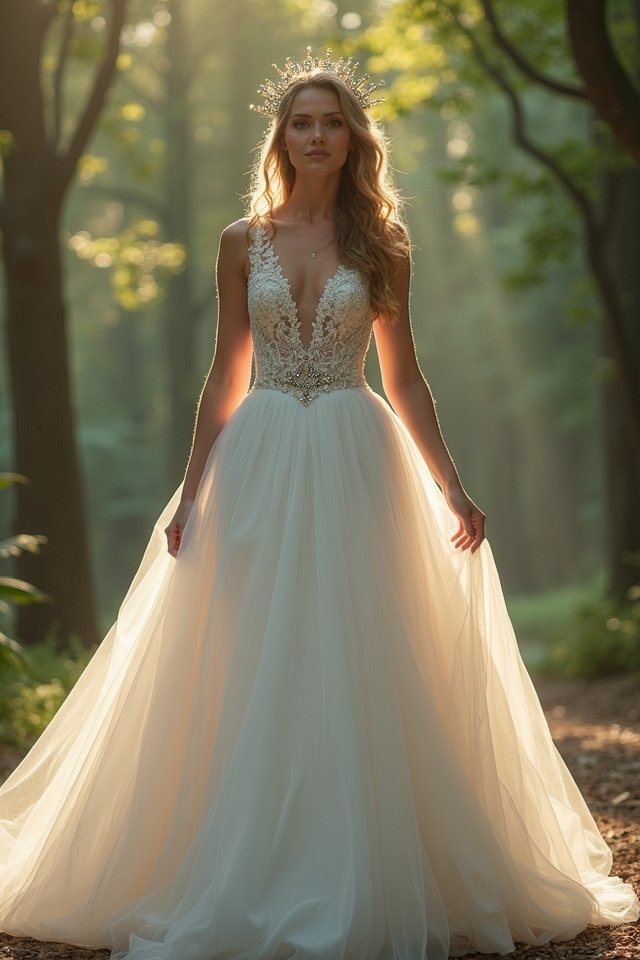 enchanted crystal ballgown elegance