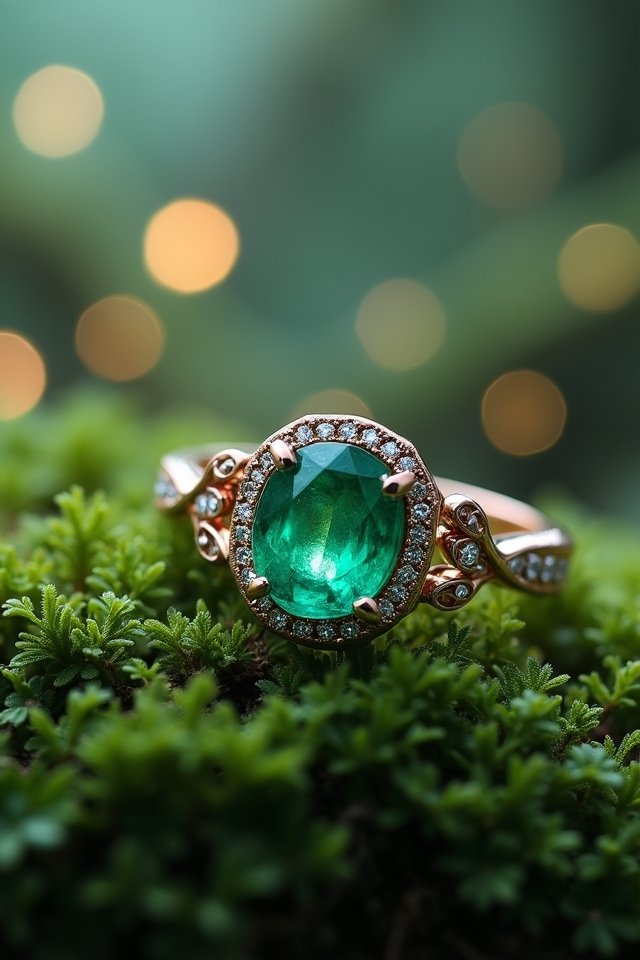 enchanted emerald love rings