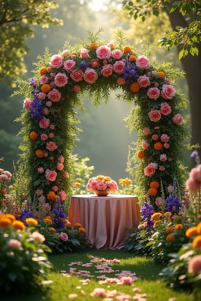 enchanted floral altar garden