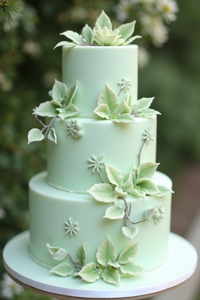 enchanted forest wedding cake