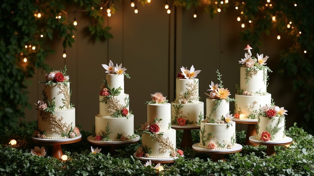 enchanted forest wedding cakes