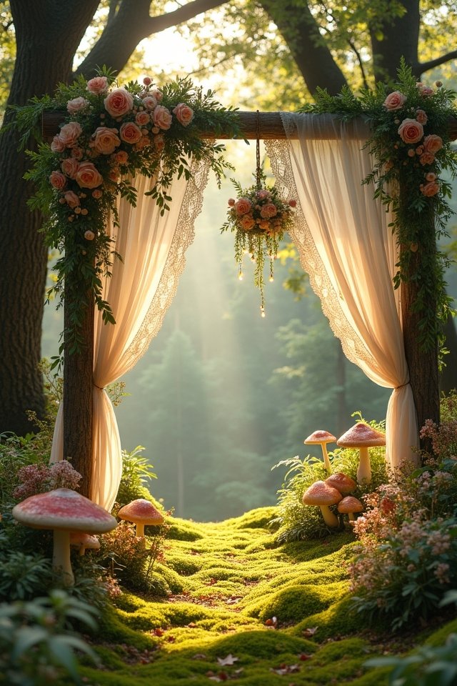 enchanted forest wedding ceremony