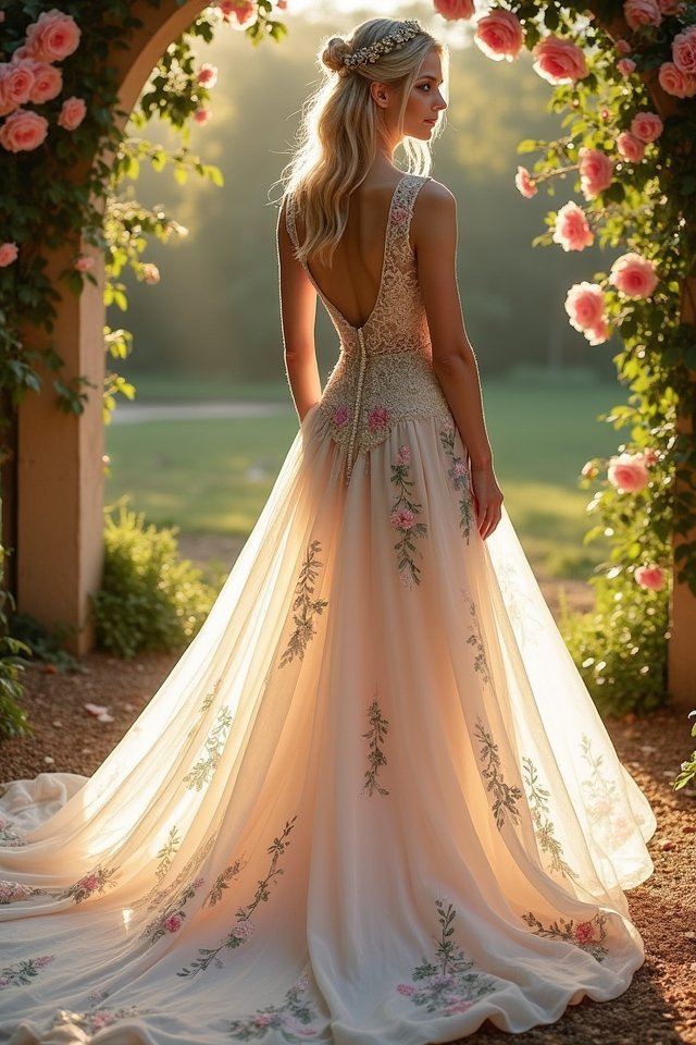 enchanted garden wedding dress