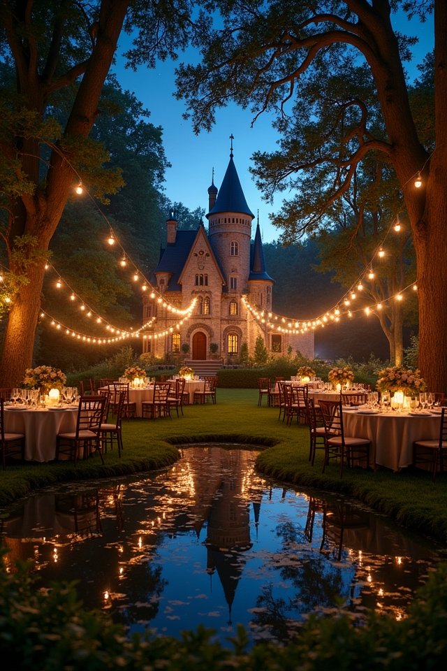 enchanted wedding lighting ambiance