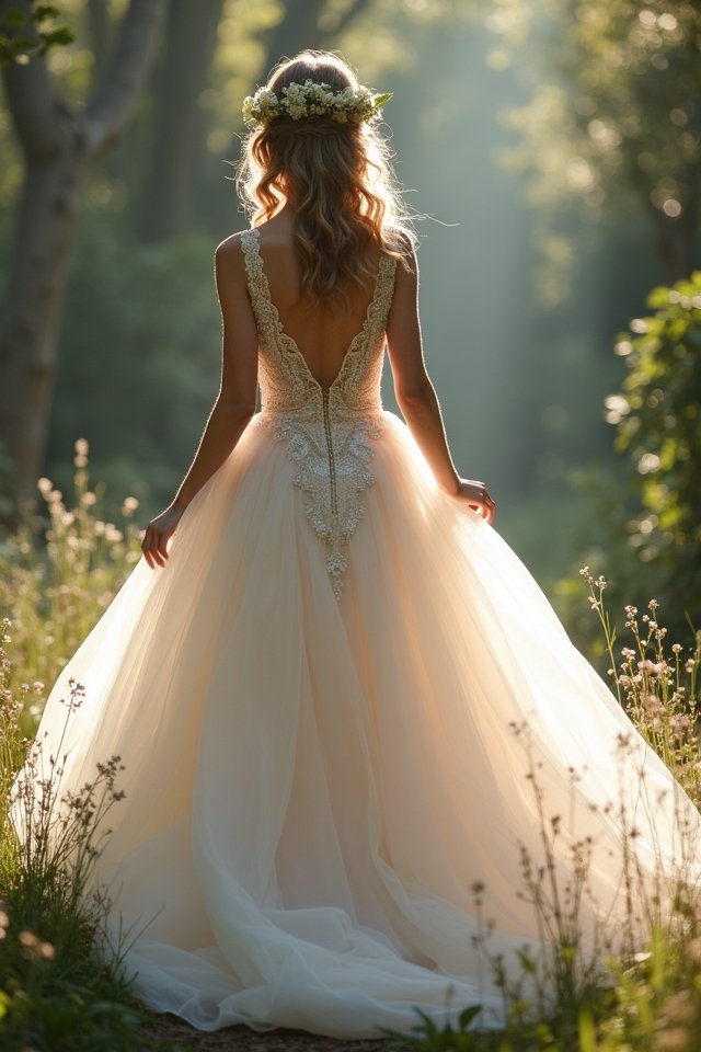 enchanting a line ball gown