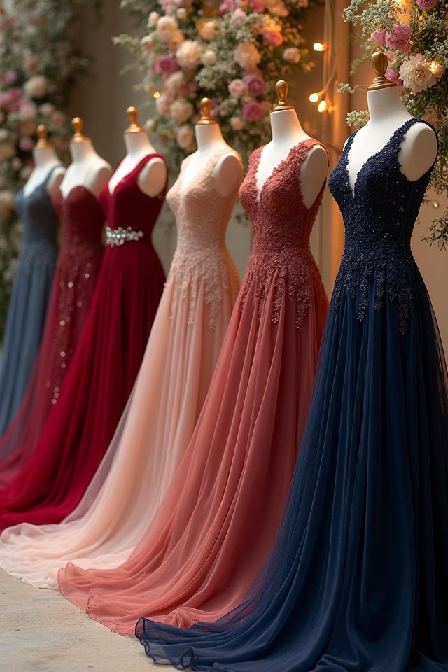 enchanting a line bridal gowns
