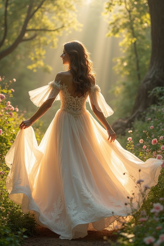 enchanting a line gown magic