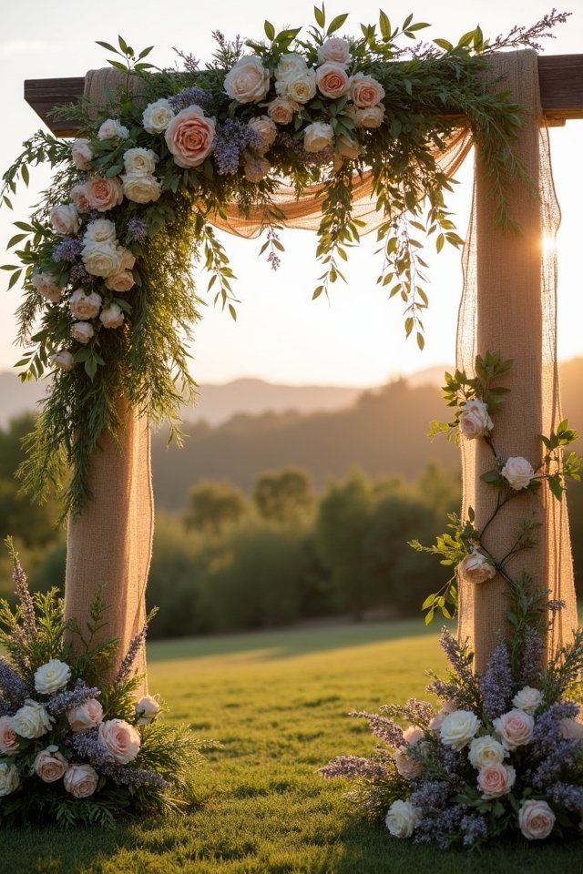 enchanting altar flower swags