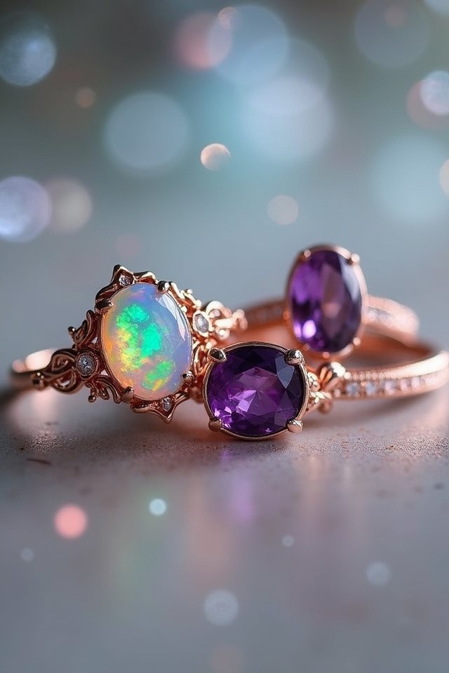 enchanting alternative gemstone rings