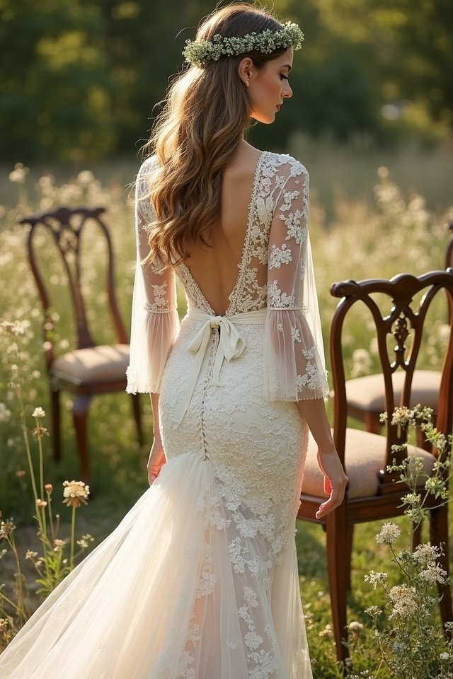 enchanting bohemian lace gown