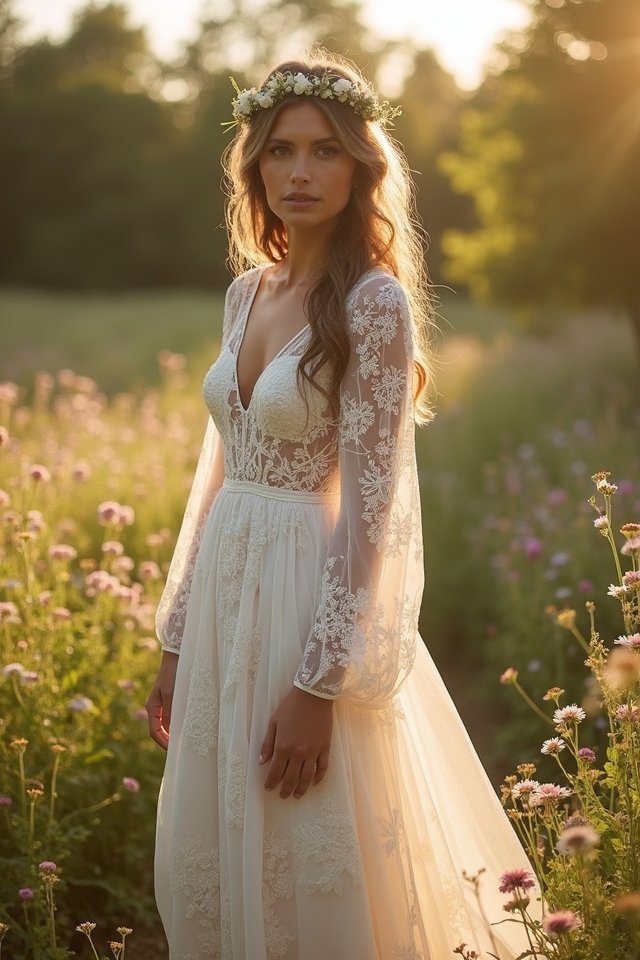 enchanting bohemian maxi dress