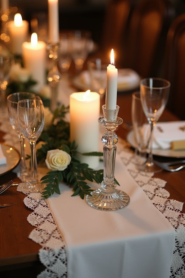 enchanting candlelight wedding atmosphere