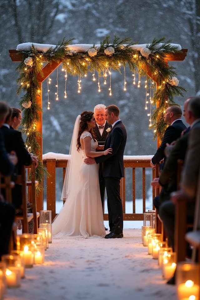 enchanting candlelit wedding ambiance