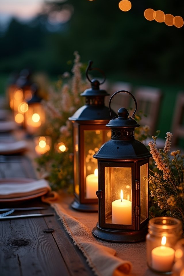 enchanting candlelit wedding ambiance