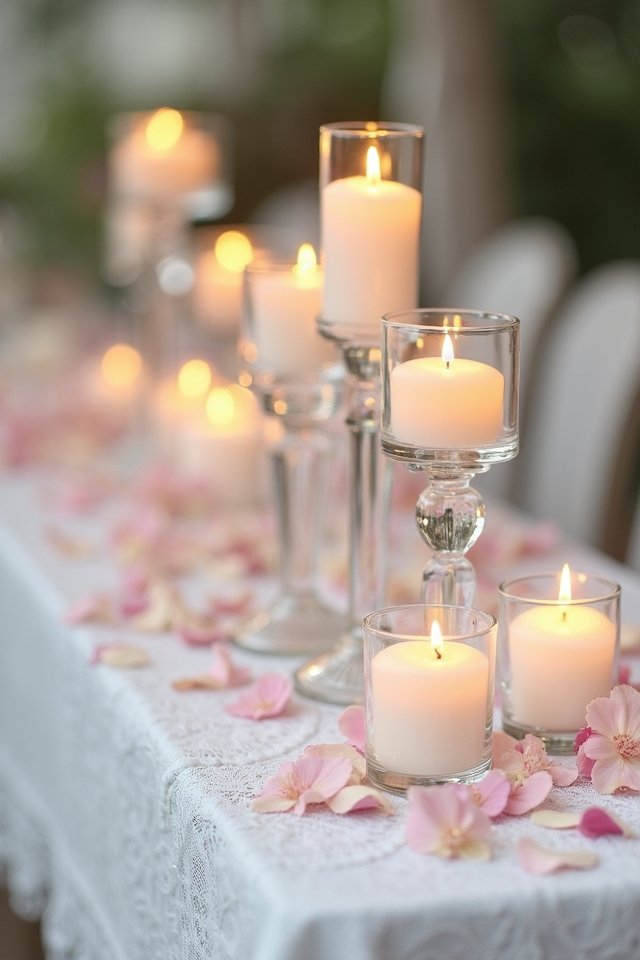 enchanting candlelit wedding tables