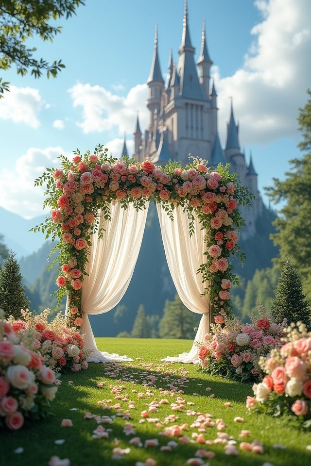 enchanting ceremony backdrop elements
