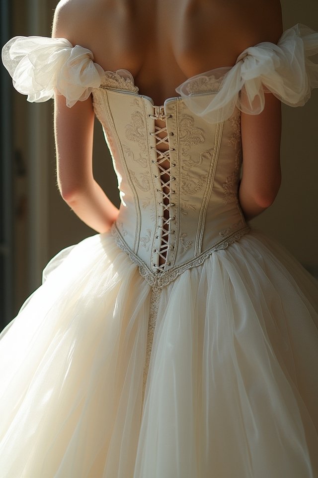 enchanting corset ball gown