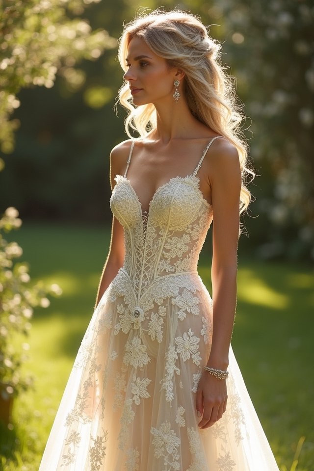 enchanting corset lace dress