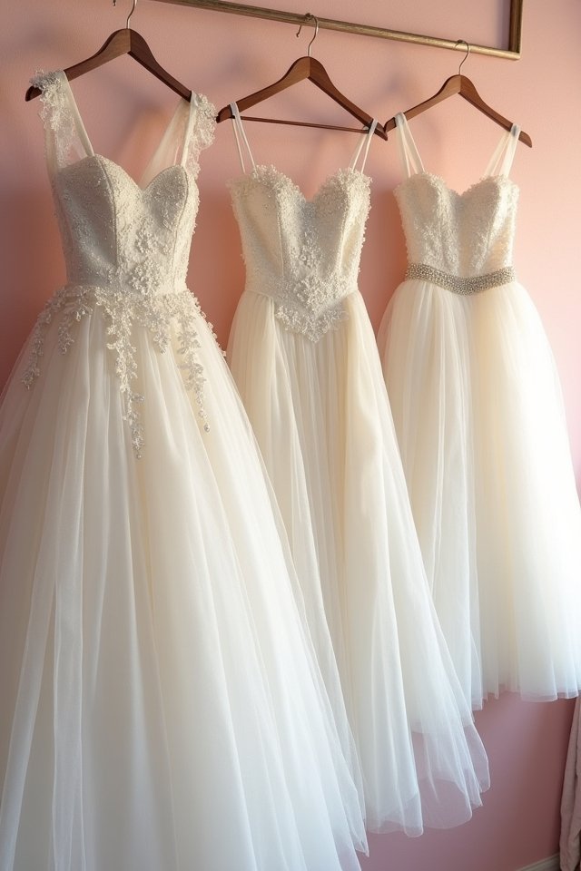 enchanting embroidered tulle gown