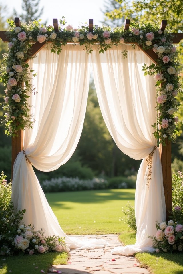 enchanting fabric draped backdrops