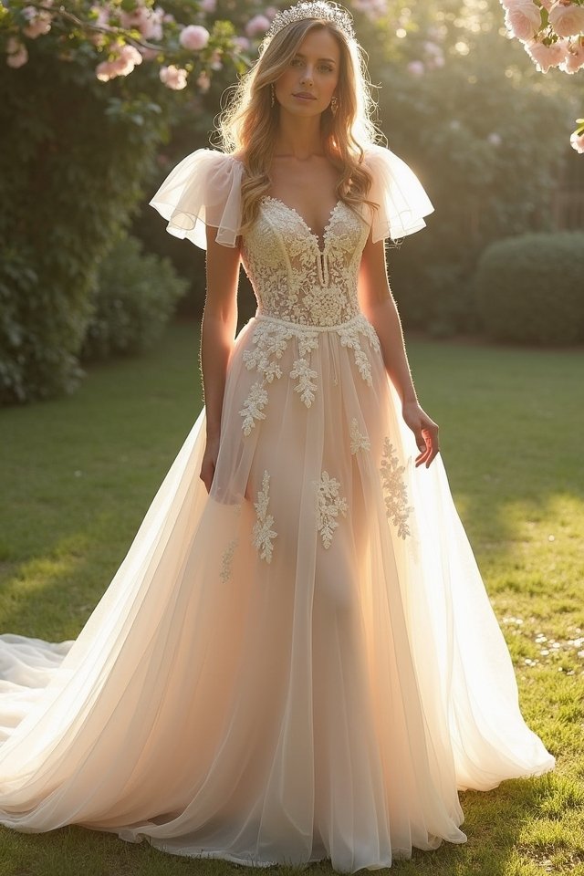 enchanting floral embroidered dress