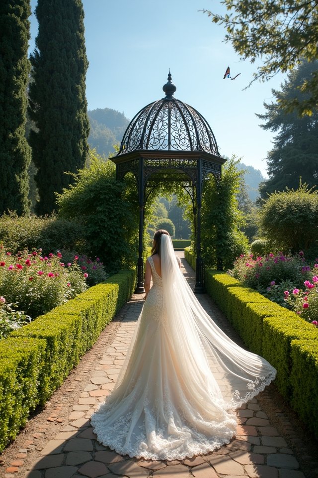 enchanting floral wedding backdrop