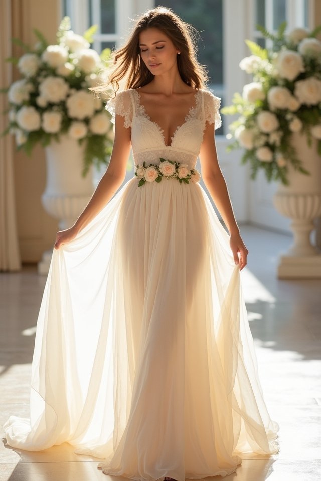 enchanting flowing chiffon elegance