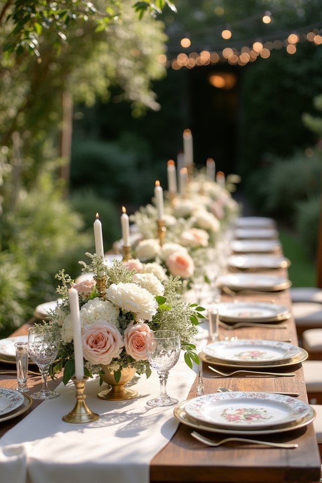 enchanting garden party tablescape