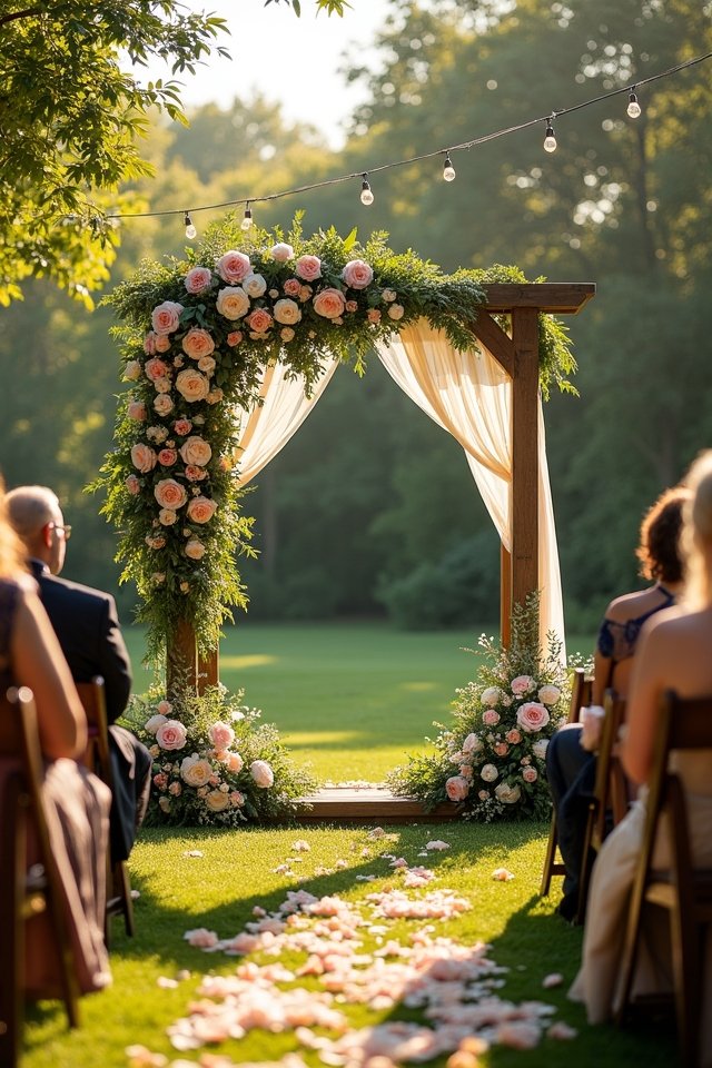 enchanting garden wedding atmosphere