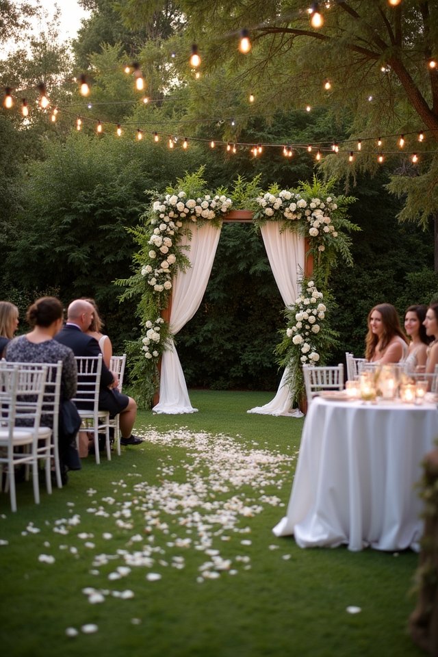 enchanting garden wedding ceremony