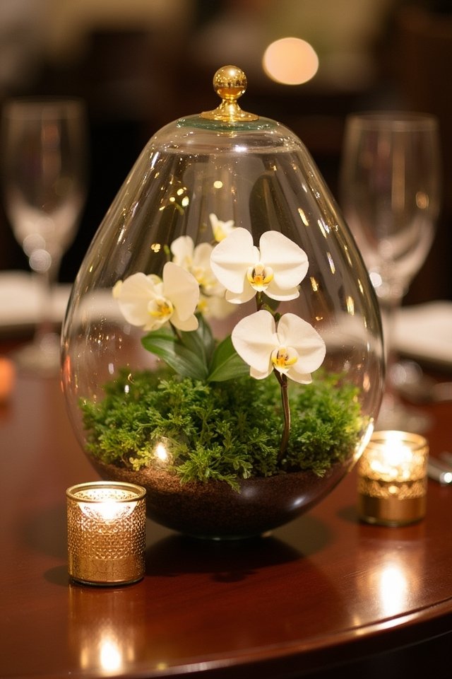 enchanting glass terrarium centerpieces