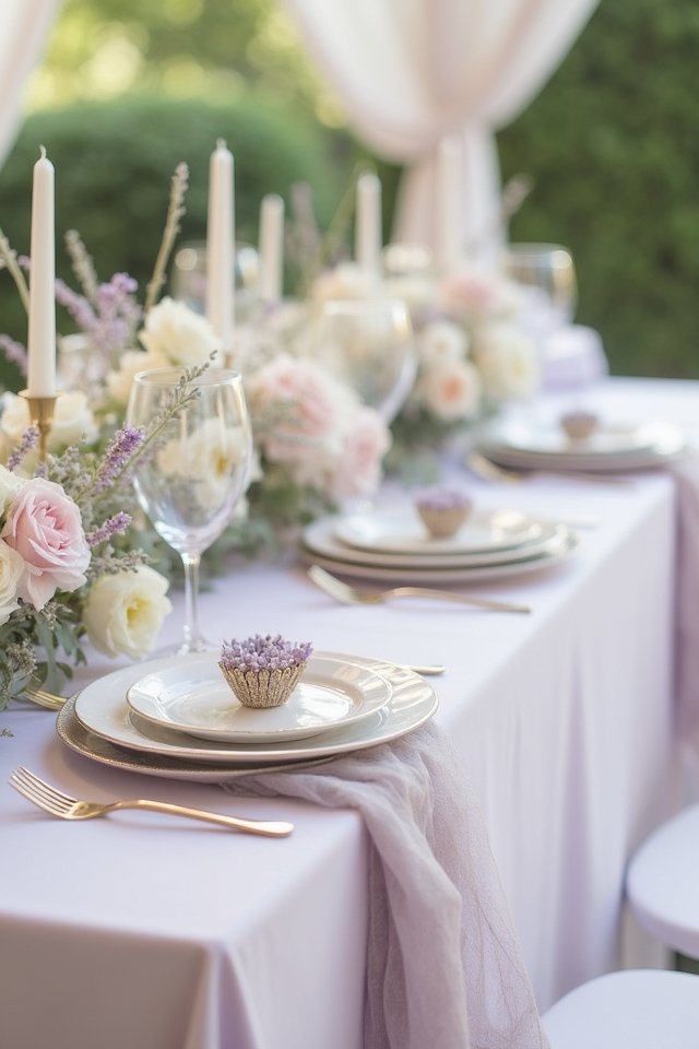 enchanting lavender wedding decor