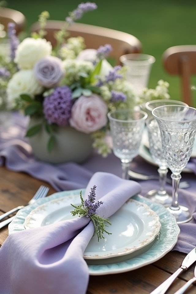 enchanting lilac sage bouquets