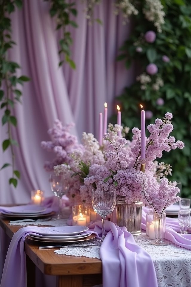 enchanting lilac wedding d cor