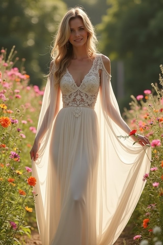 enchanting modern wedding dress