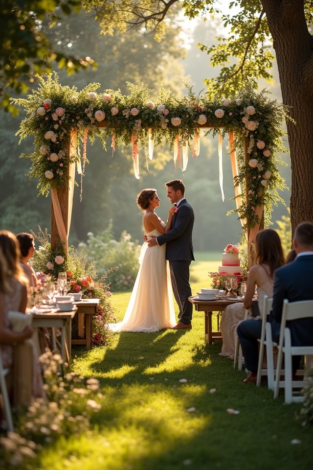 enchanting nature filled ceremony
