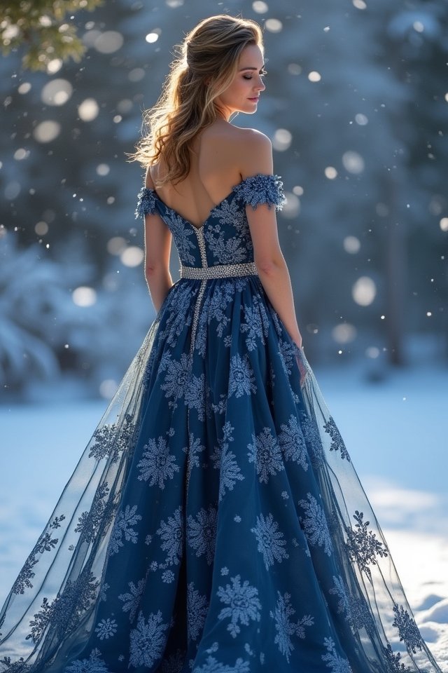 enchanting off shoulder lace dress