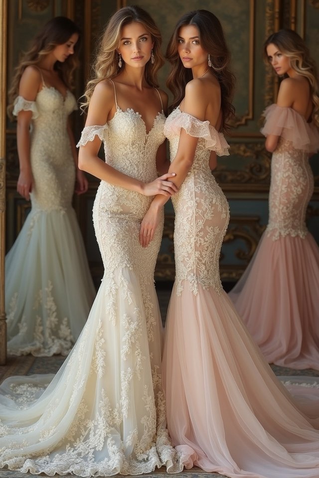 enchanting off the shoulder elegance