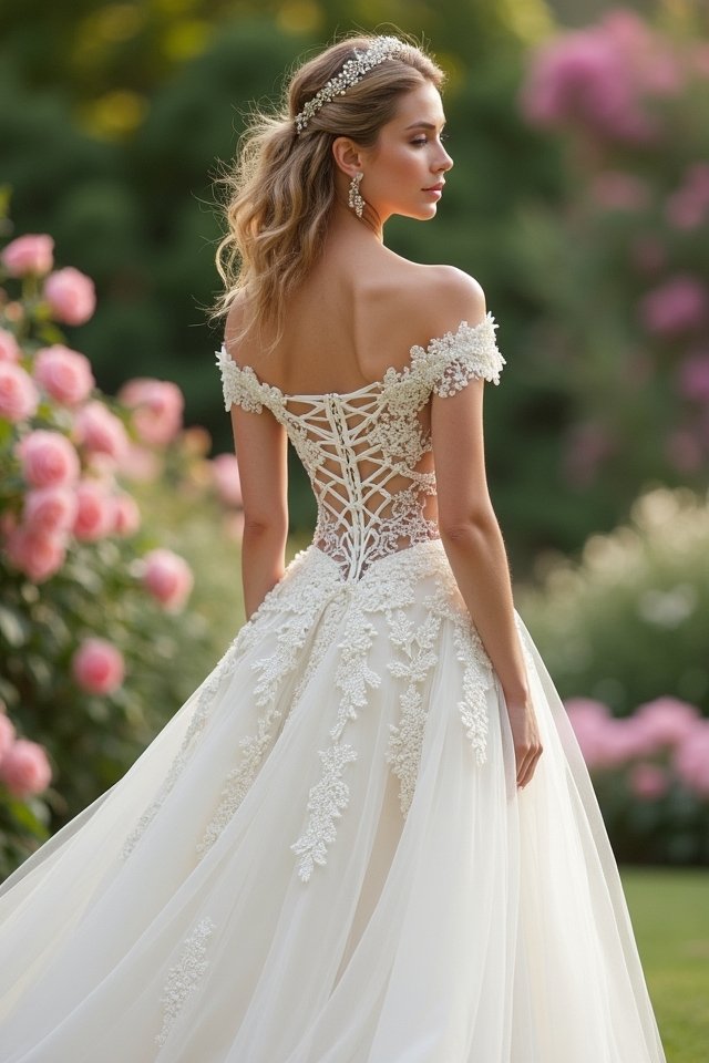 enchanting off the shoulder elegance