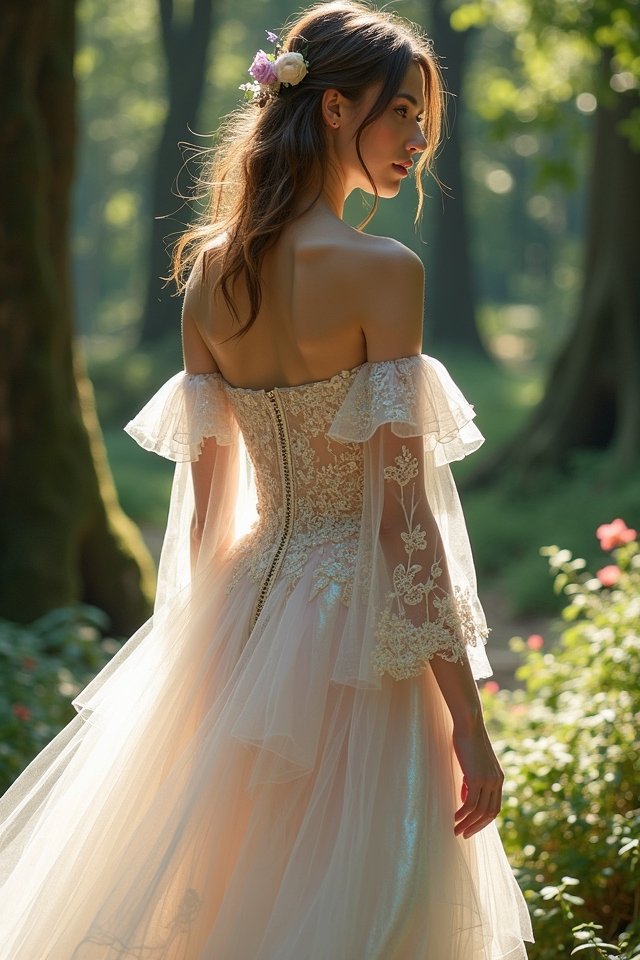 enchanting off the shoulder gowns