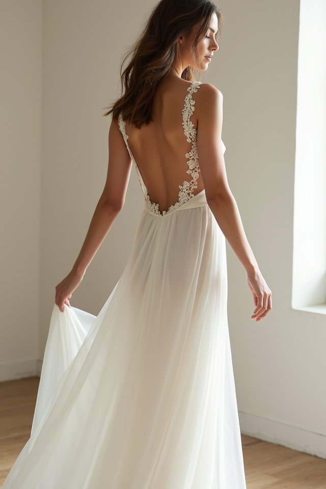 enchanting open back elegance